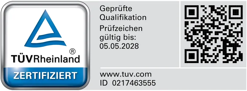 TÜV Rheinland Zertifikat der Heilmann Liefke GmbH